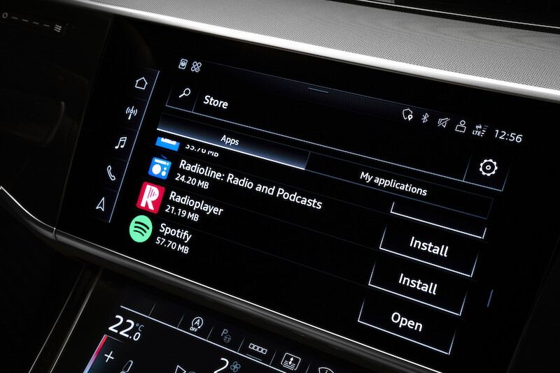 Sklep z aplikacjami w systemie Audi MMI