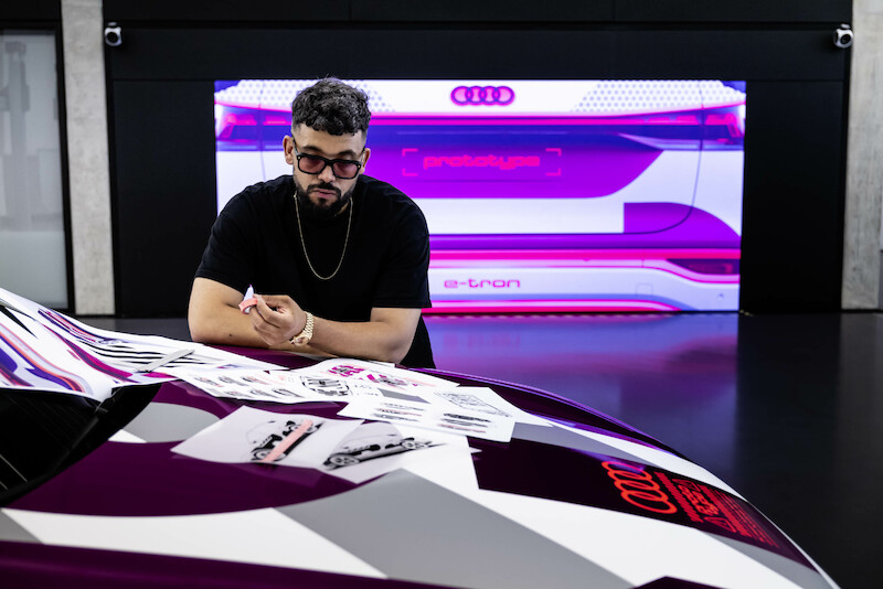 „Niczym garnitur szyty na miarę”: co sprawia, że oklejenie maskujące prototypu Audi Q6 e-tron jest tak unikalne?