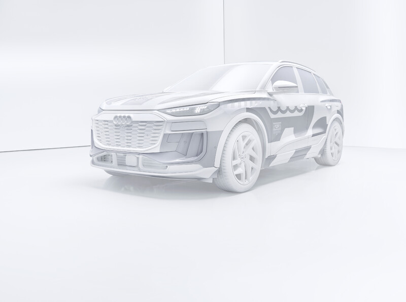W jaki sposób wnętrze produkowanego seryjnie Audi Q6 e-tron wykorzystuje nową filozofię stylistyczną marki?