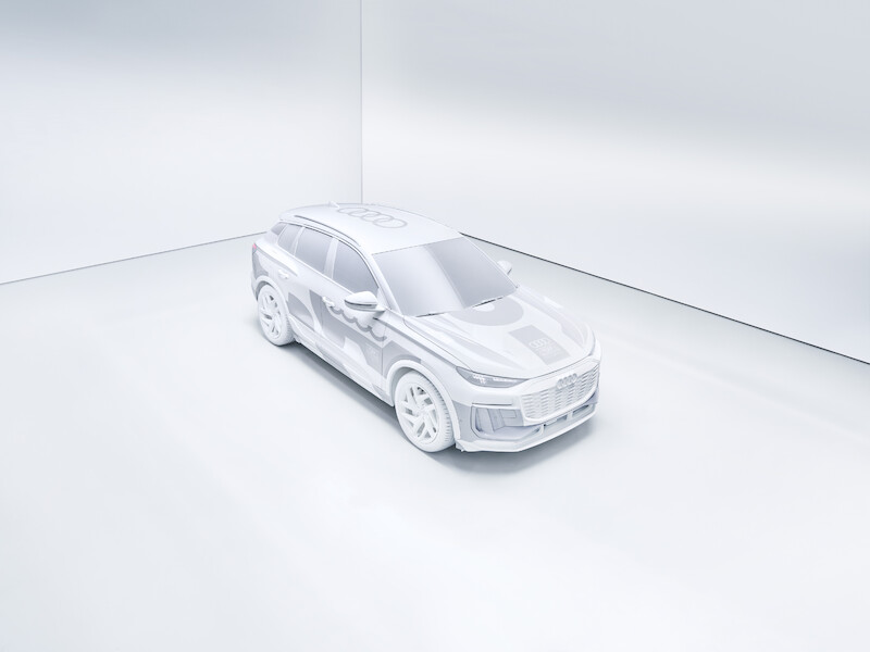 W jaki sposób wnętrze produkowanego seryjnie Audi Q6 e-tron wykorzystuje nową filozofię stylistyczną marki?