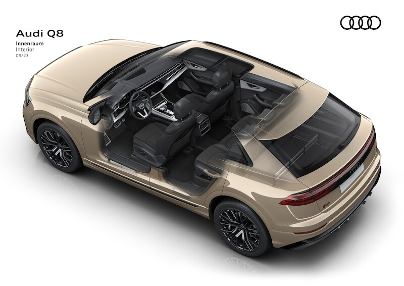 Ekspresyjny design i nowa technika świateł - udoskonalone Audi Q8
