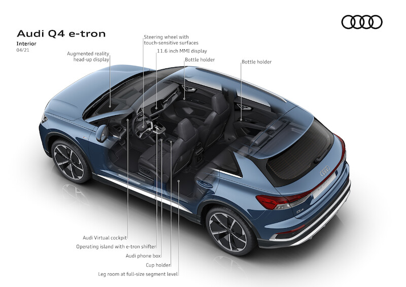 Aktualizacja Audi Q4 e-tron: większy zasięg, większa wydajność, więcej emocji