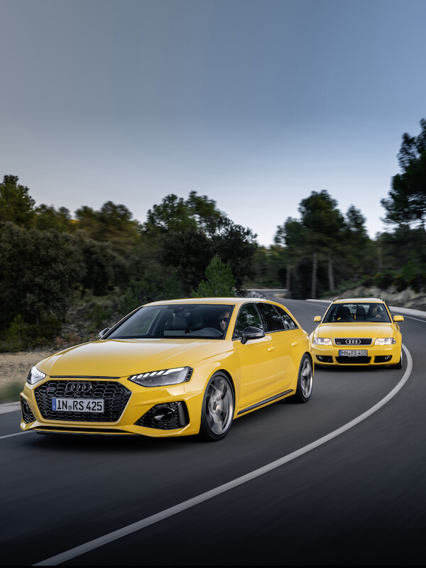 Wysokie osiągi w codziennym użytkowaniu i na torze wyścigowym: Audi RS 4 Avant edition 25 years
