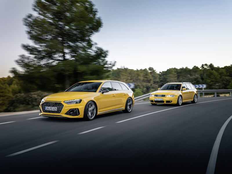 Wysokie osiągi w codziennym użytkowaniu i na torze wyścigowym: Audi RS 4 Avant edition 25 years