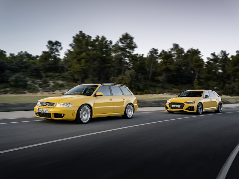 Wysokie osiągi w codziennym użytkowaniu i na torze wyścigowym: Audi RS 4 Avant edition 25 years