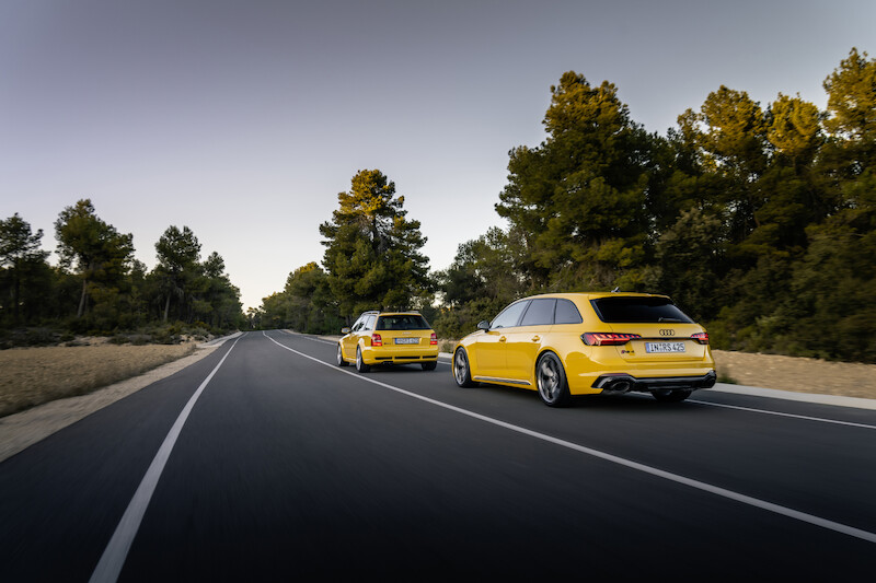 Wysokie osiągi w codziennym użytkowaniu i na torze wyścigowym: Audi RS 4 Avant edition 25 years