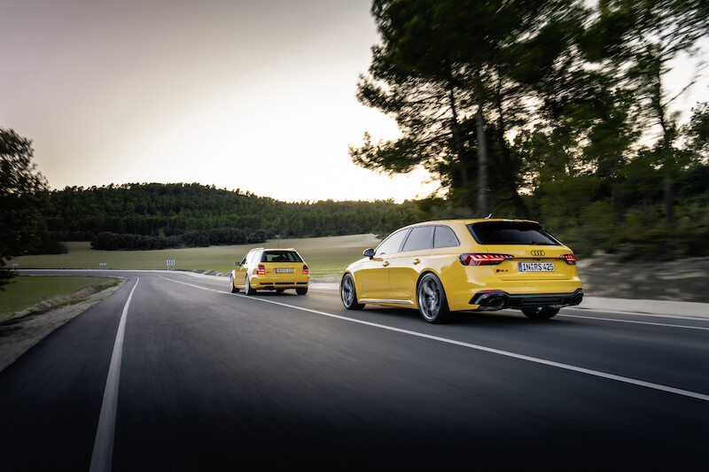 Wysokie osiągi w codziennym użytkowaniu i na torze wyścigowym: Audi RS 4 Avant edition 25 years