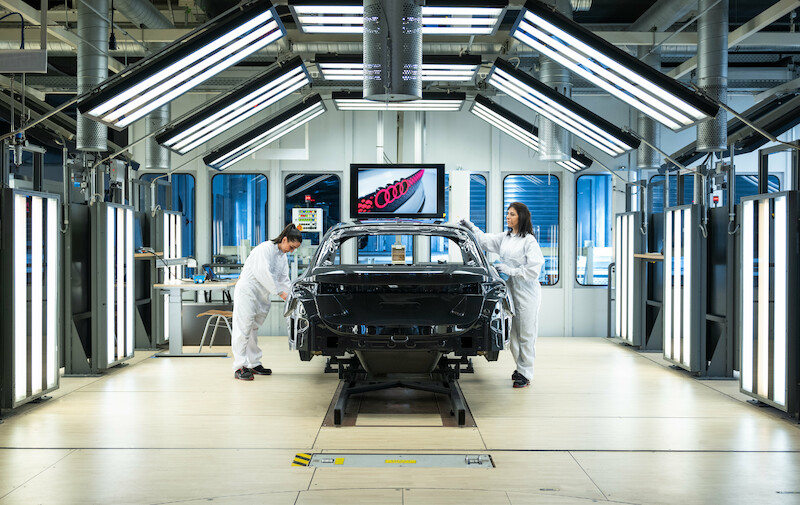 Audi A5: wydajna i zrównoważona produkcja w Neckarsulm