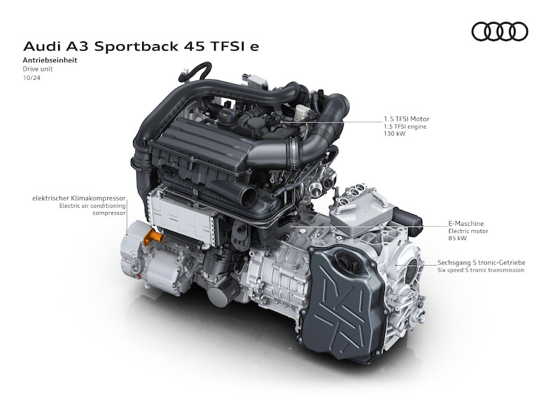 Mocniejsze i efektywniejsze niż kiedykolwiek: nowe A3 Sportback TFSI e