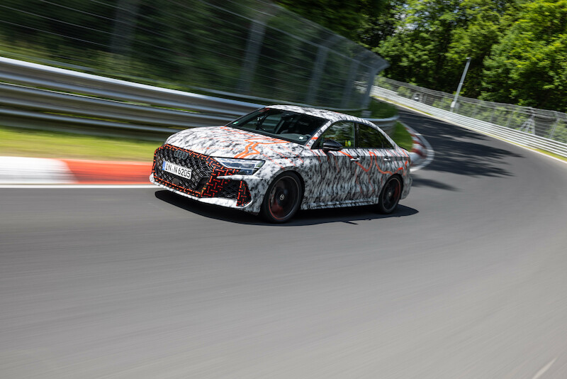 Precyzja dynamiki poprzecznej: krzywa osiągów Audi RS 3