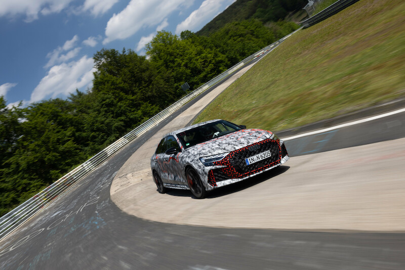 Precyzja dynamiki poprzecznej: krzywa osiągów Audi RS 3