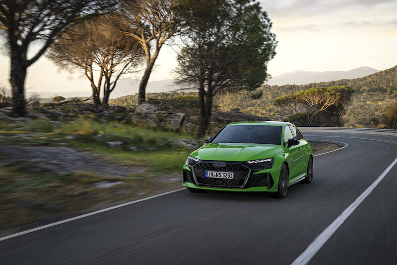 Precyzja dynamiki poprzecznej: krzywa osiągów Audi RS 3
