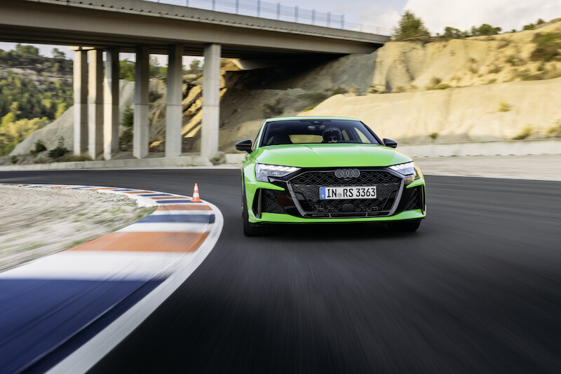 Precyzja dynamiki poprzecznej: krzywa osiągów Audi RS 3