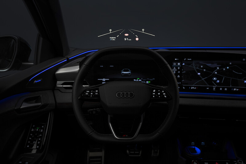 Nowy wymiar technologii w Audi Q6 Sportback e-tron: rewolucyjny wyświetlacz head-up z rozszerzoną rzeczywistością