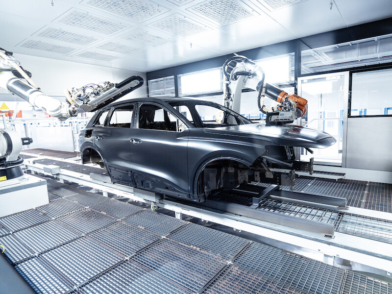 Zrównoważona i elastyczna produkcja modeli Audi Q6 e-tron w Ingolstadt 