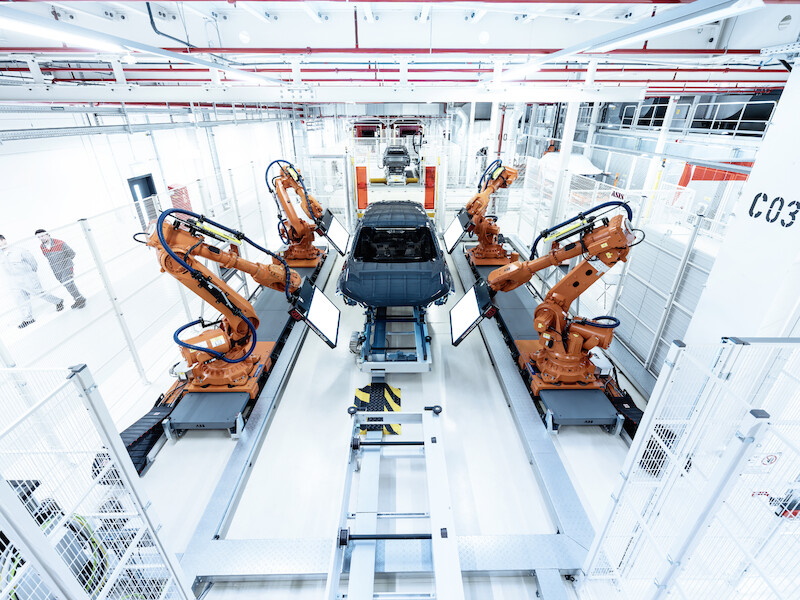 Zrównoważona i elastyczna produkcja modeli Audi Q6 e-tron w Ingolstadt