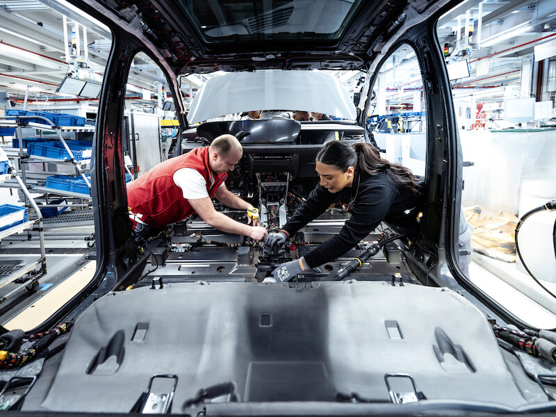 Zrównoważona i elastyczna produkcja modeli Audi Q6 e-tron w Ingolstadt