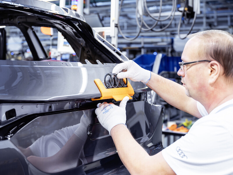 Zrównoważona i elastyczna produkcja modeli Audi Q6 e-tron w Ingolstadt