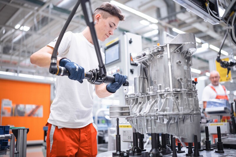 Zrównoważona i elastyczna produkcja modeli Audi Q6 e-tron w Ingolstadt