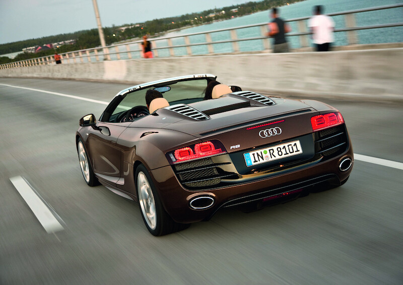 Audi R8 Spyder 5.2 FSI quattro - 
kabriolet z zapierającą dech w piersiach dynamiką