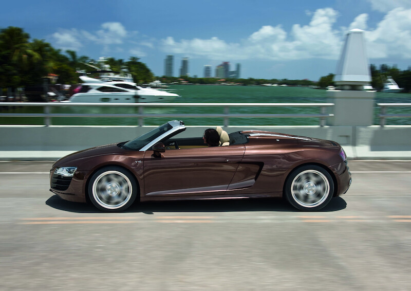 Audi R8 Spyder 5.2 FSI quattro - 
kabriolet z zapierającą dech w piersiach dynamiką