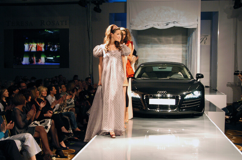 Premiera Audi R8 podczas pokazu mody Teresy Rosati