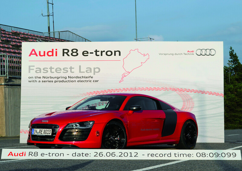 Audi R8 e-tron ustanawia rekord świata