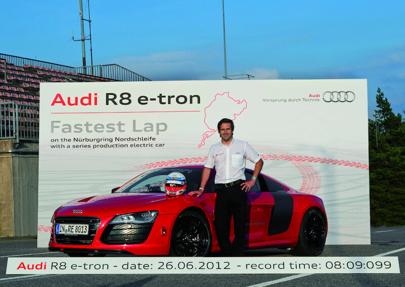 Audi R8 e-tron ustanawia rekord świata