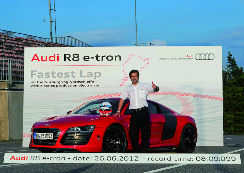 Audi R8 e-tron ustanawia rekord świata