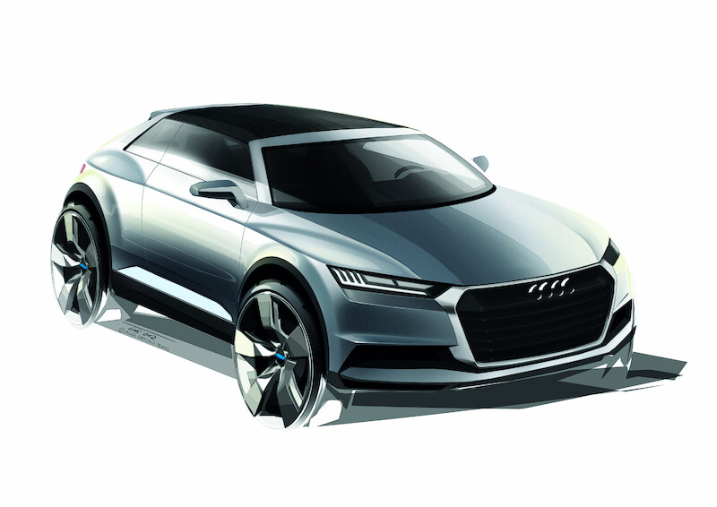 Audi crosslane coupé świętuje swój debiut na targach motoryzacyjnych w Paryżu