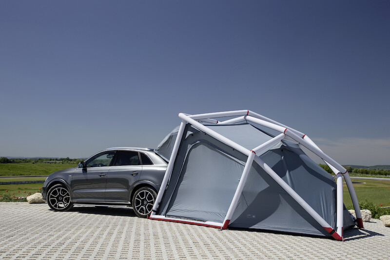Audi Q3 z kampingowym namiotem na Wörthersee Tour 2014