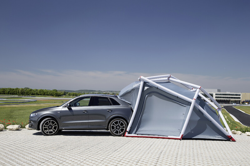 Audi Q3 z kampingowym namiotem na Wörthersee Tour 2014