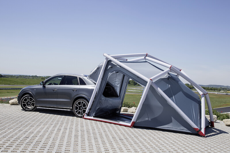 Audi Q3 z kampingowym namiotem na Wörthersee Tour 2014
