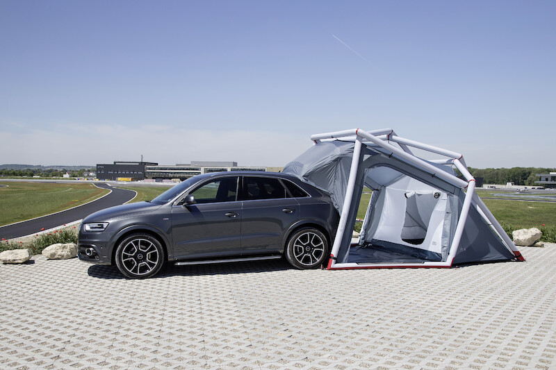 Audi Q3 z kampingowym namiotem na Wörthersee Tour 2014