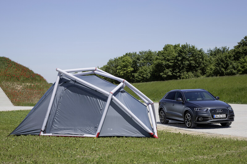 Audi Q3 z kampingowym namiotem na Wörthersee Tour 2014