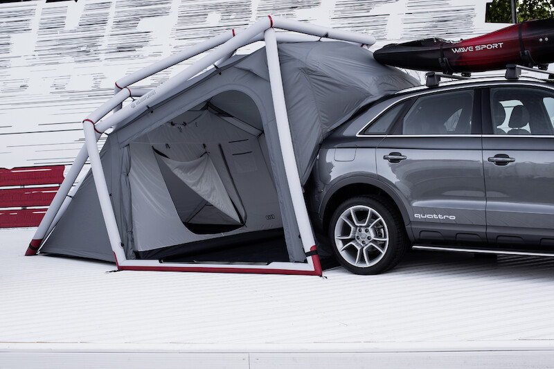 Audi Q3 z kampingowym namiotem na Wörthersee Tour 2014