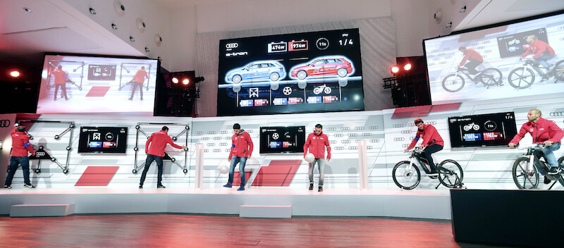 Gwiazdy Barçy podjęły wyzwanie Audi e-tron