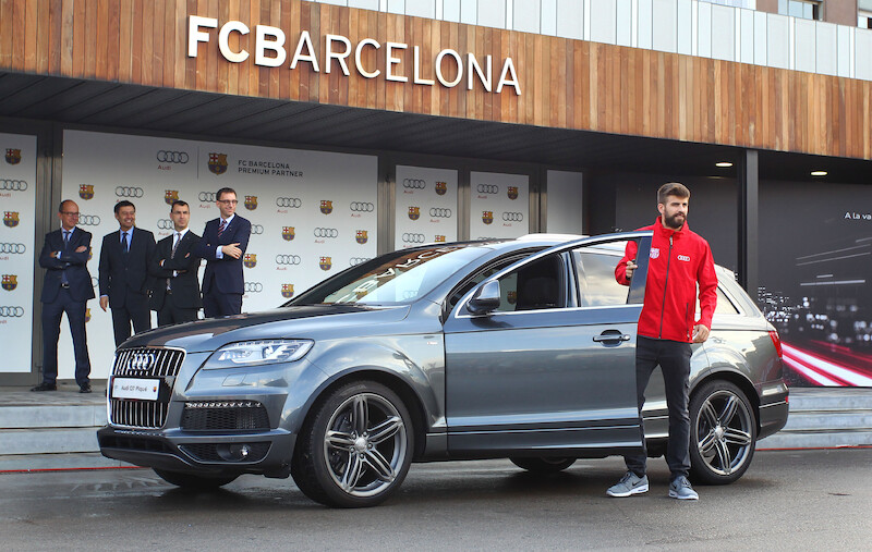 Gwiazdy Barçy podjęły wyzwanie Audi e-tron
