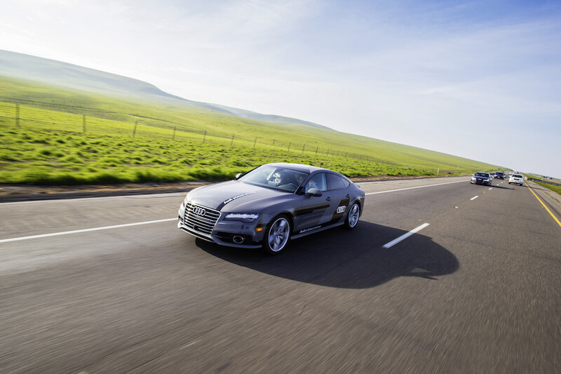 Długodystansowy test zakończony sukcesem: Audi A7 Sportback piloted driving concept pokonało 560 mil i zameldowało się na mecie w Las Vegas
