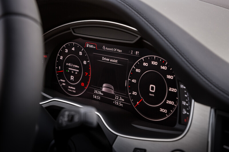 Audi Q7 - systemy wspomagające - język niemiecki