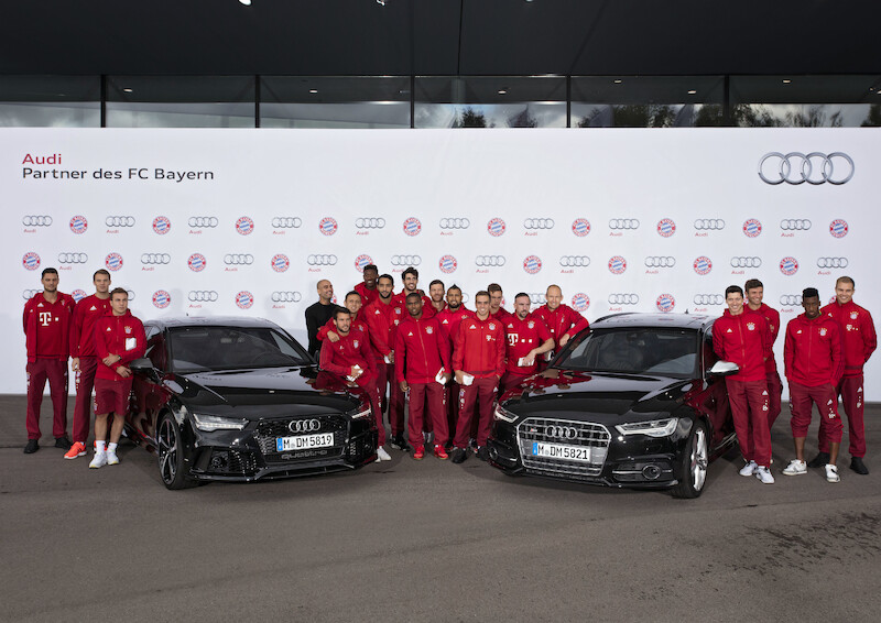 Nowe modele Audi dla piłkarzy FC Bayern