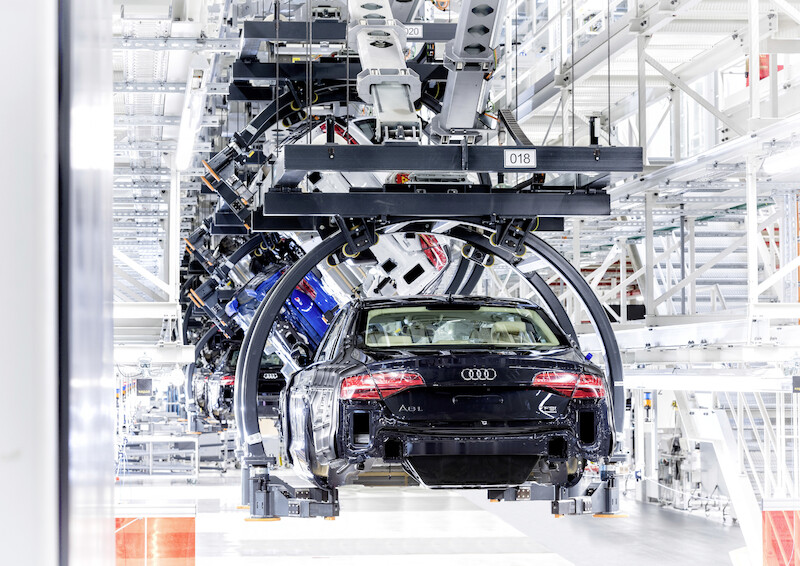 Uruchomienie produkcji Audi A8 w nowych halach zakładów w Neckarsulm