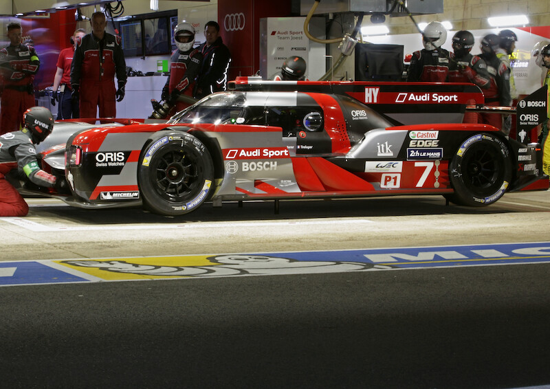Obydwa bolidy Audi w Le Mans wystartują z trzeciego rzędu