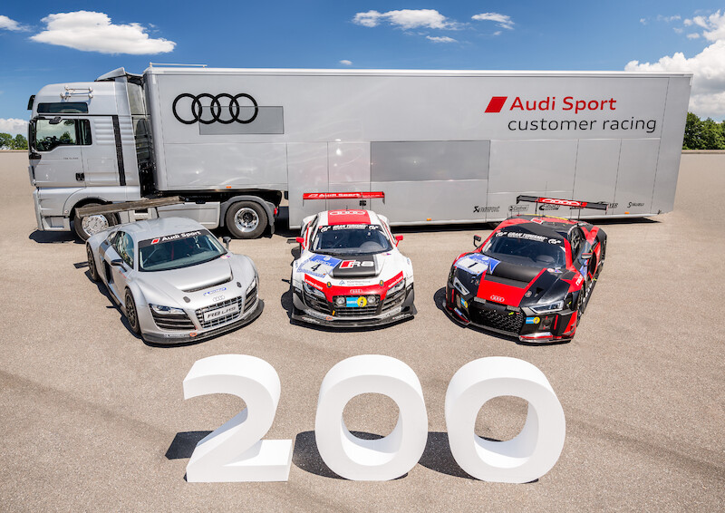Firma Audi wyprodukowała dwusetny model R8 LMS