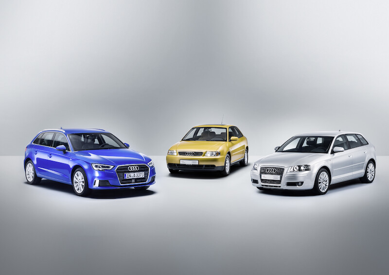 Przebojowe Audi A3: dwie dekady, trzy generacje