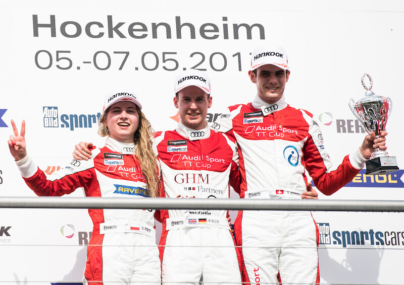 Philip Ellis zwycięża w obu wyścigach pucharu Audi Sport TT Cup