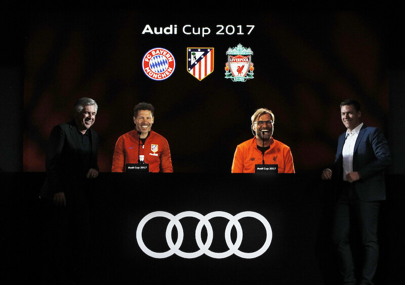 Cztery topowe kluby piłkarskie zagrają w Audi Cup 2017