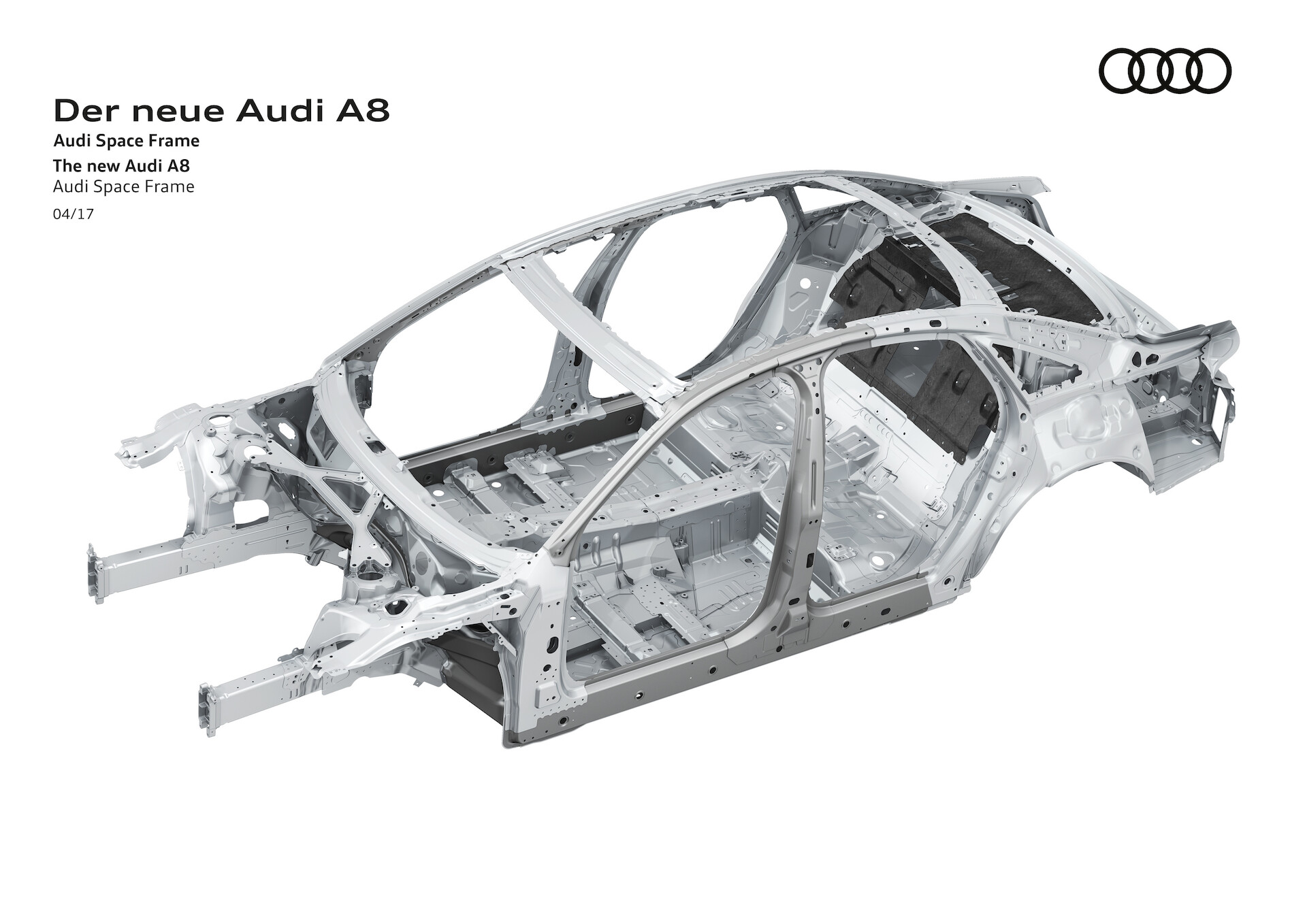 Spojrzenie na nowe Audi A8: Space Frame z unikalnej kompozycji materiałów