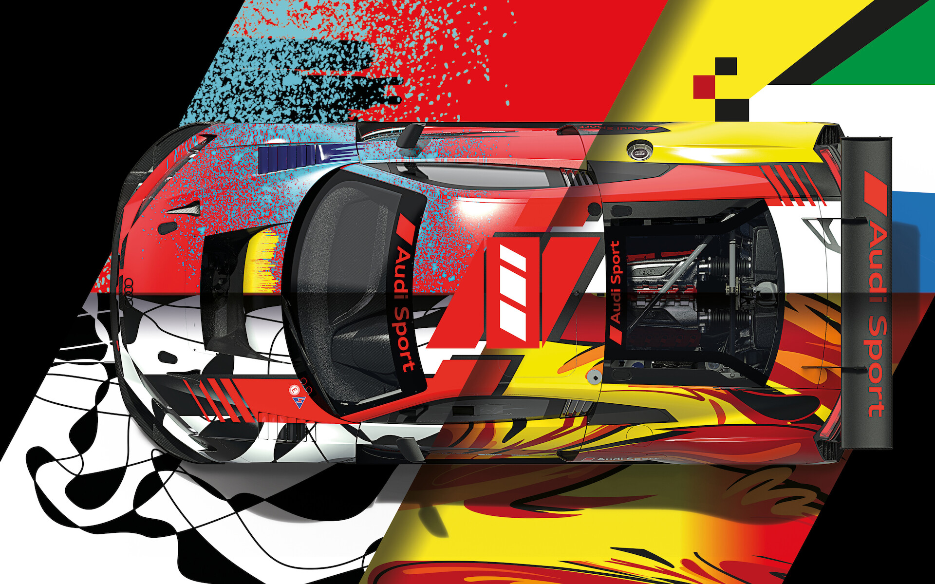 Designerskie samochody od Audi Sport wystawione z okazji setnej rocznicy pierwszego wyścigu w Spa