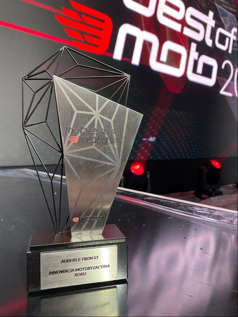 Audi RS e-tron GT innowacją motoryzacyjną roku plebiscytu "The Best of Moto"